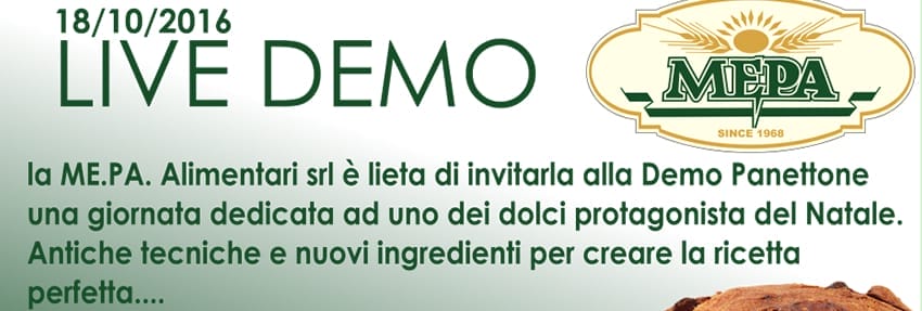 demo panettone pandoro dimostrazione antonio sannino mepaalimentari